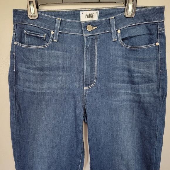 Paige Denim 30 Hoxton Ankle Jeans Medium Wash Curvy Fit - Picture 2 of 7